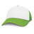White/Bright Green