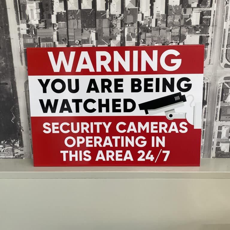Security Camera Signs Positive Signs + Print